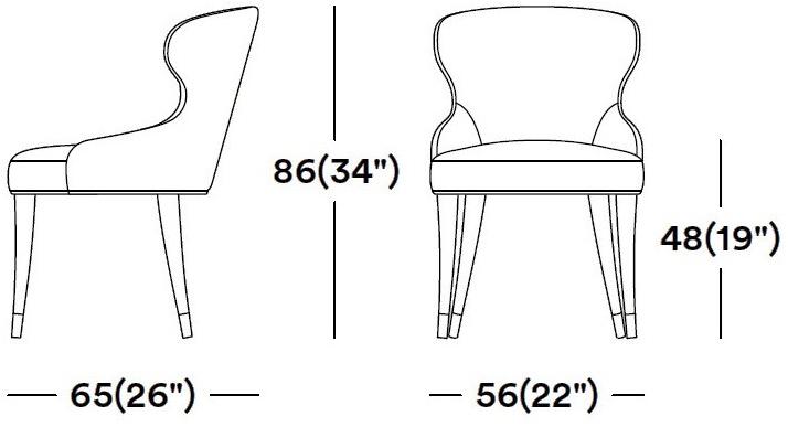 Tirolo Стул с обивкой и подлокотниками Camelia 051 po - Вид №6