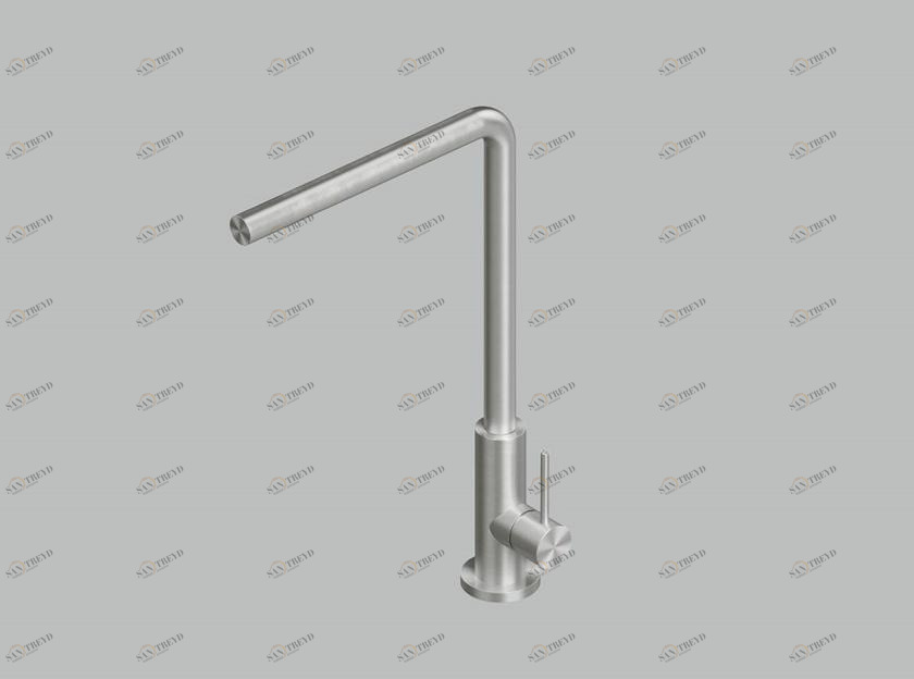 Quadrodesign Смеситель кухонный с поворотным изливом Kitchen inox sun-id-1361170