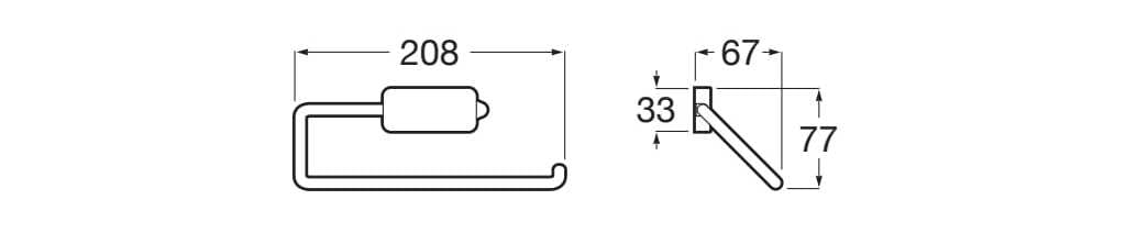 Держатель для полотенец с металлическим кольцом Roca ARCH-00032756 - Вид №3