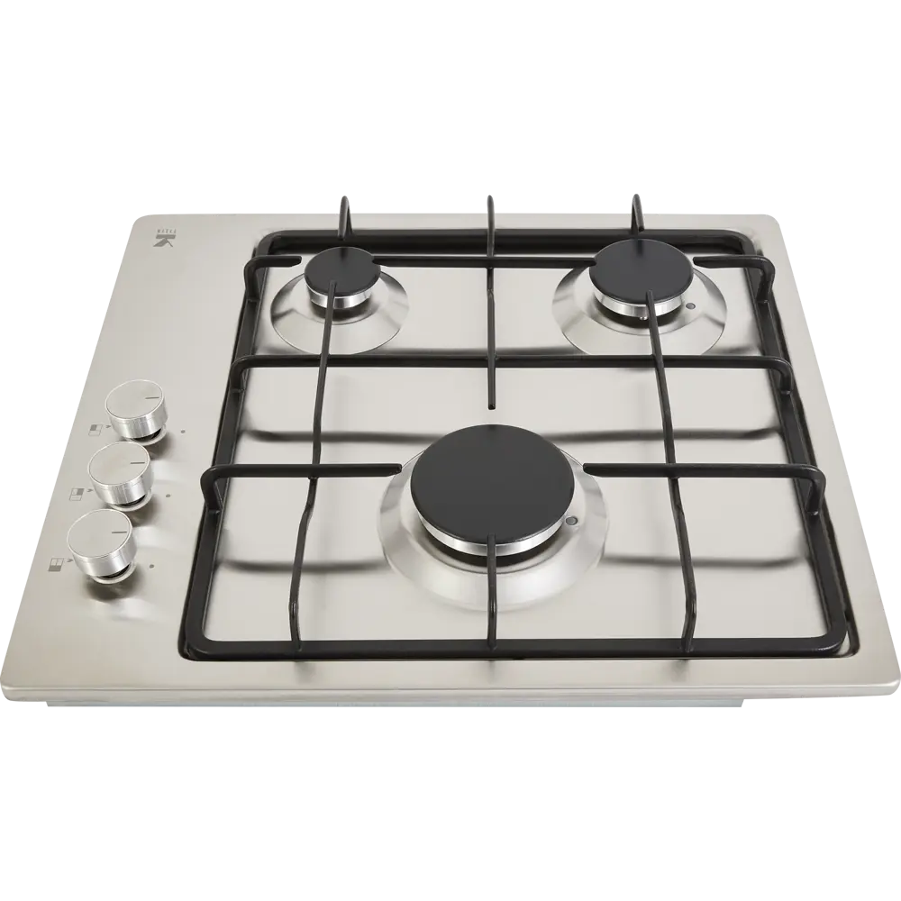 Газовая варочная панель Kitll KGS 4501 INOX 45 см 3 конфорки цвет нержавеющая сталь STLM-2117620 - Вид №2