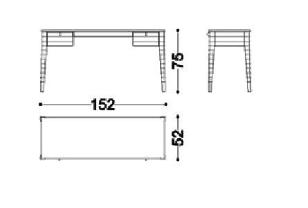 Деревянный туалетный столик OPERA CONTEMPORARY Электра ARCH-00095506 - Вид №2