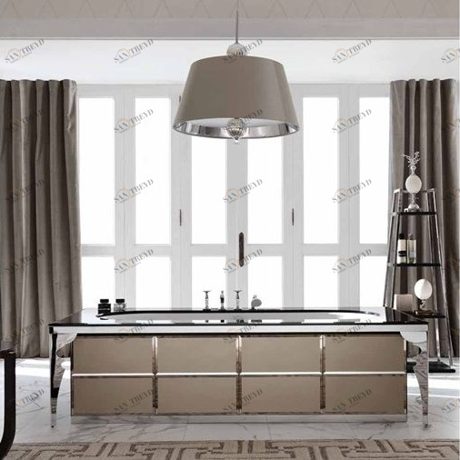 Ванна  Avignone 105x205 в отделке VETRO  bronzo acidato MILLDUE MAJESTIC 1901M03