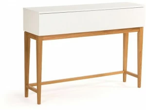 Woodman Лакированная прямоугольная деревянная консоль Blanco 123217008012