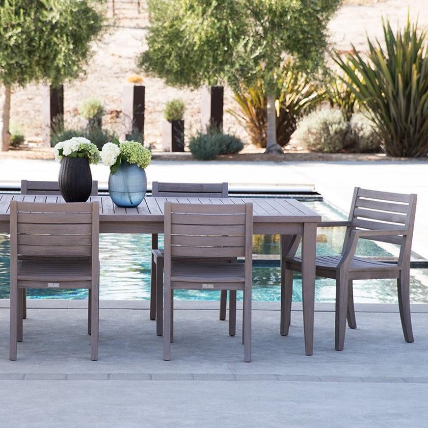 JANUS et Cie Стул из тика с подлокотниками Relais sun-id-1441612 - Вид №6