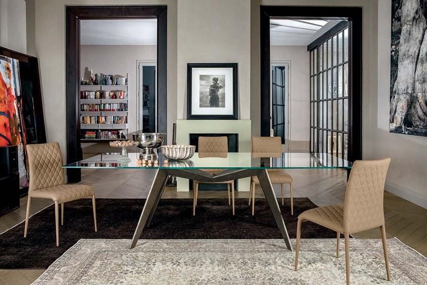 Tonin Casa Прямоугольный стеклянный стол  T8094  - Вид №2