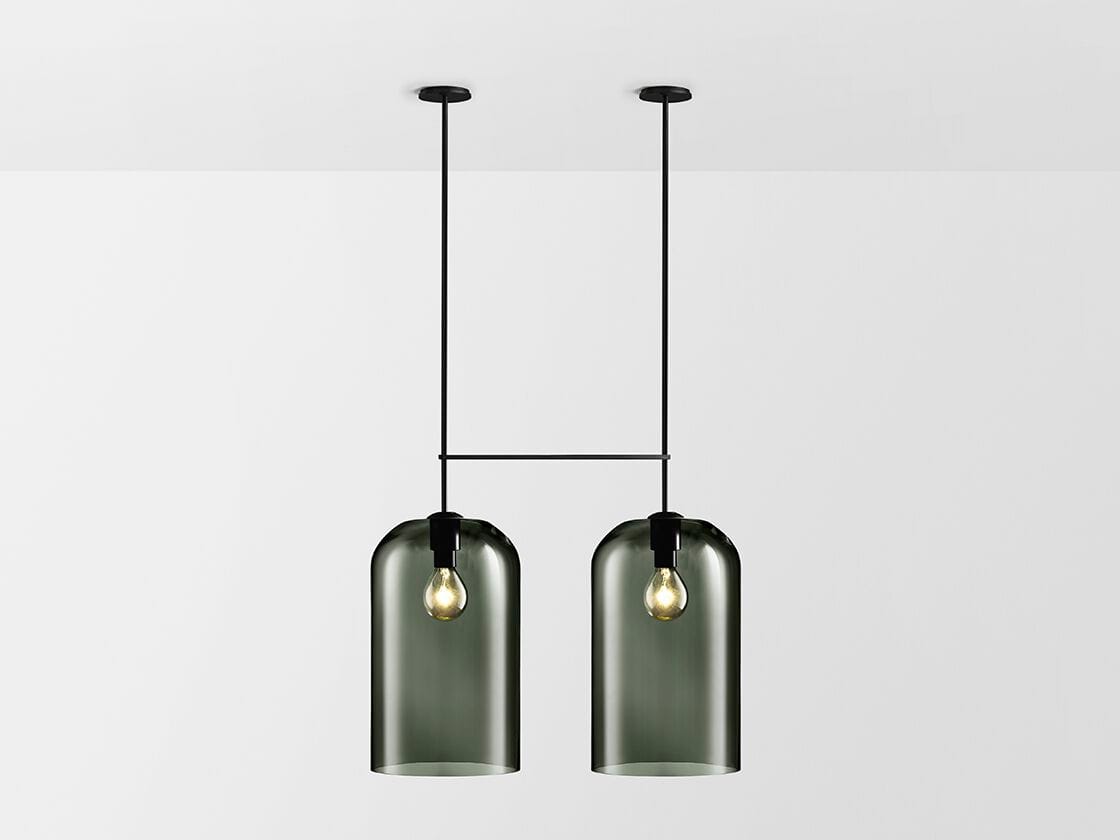 Подвесной светильник из стали и стекла Articolo Studios Lumi ARCH-00042601