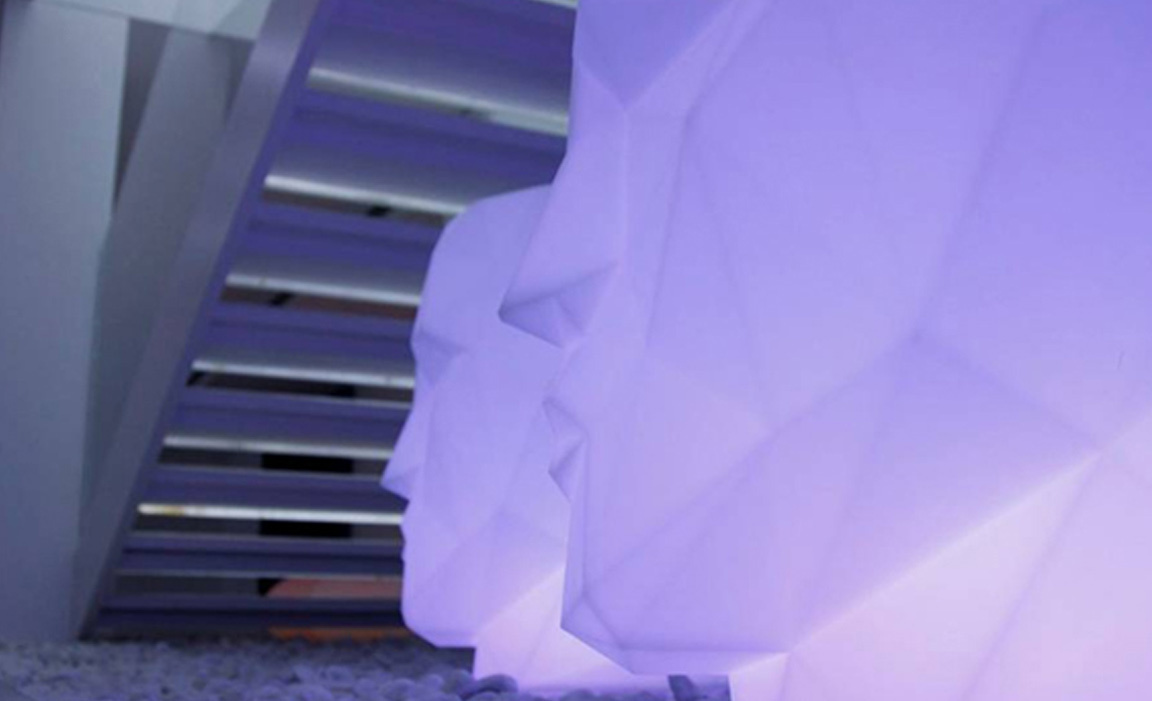 070502 Кашпо матовое светящееся LED RGBW DMX Cable 42см Vondom Adan - Вид №1