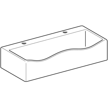 430200016 Раковина детская Geberit Bambini, на два смесителя Geberit  - Вид №1