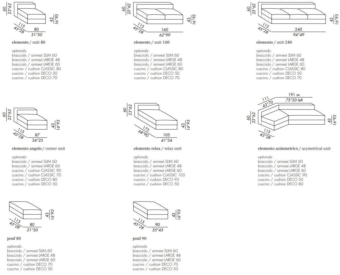 Meridiani Секционный диван со съемным чехлом из ткани Harold sun-id-1399953 - Вид №12