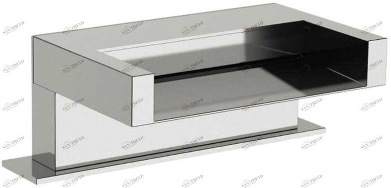 Remer Rubinetterie Настенный каскадный излив Qubika cascata 91 zca