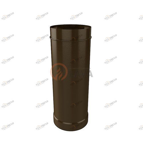 Труба-сэндвич LAVA 130/200 мм. 0,5 м. коричневый (8017) 4320