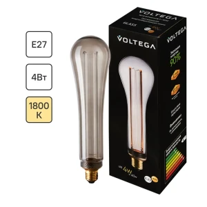 Декоративная филаментная лампа Voltega DP82293 дымчатая 4Вт E27 89345976