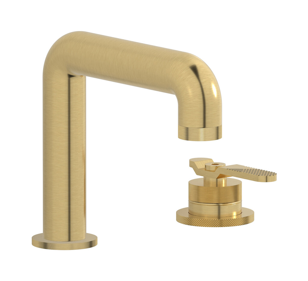 Смеситель для раковины на 2 отверстия WE ARE IB b2394os Brushed Gold Bold