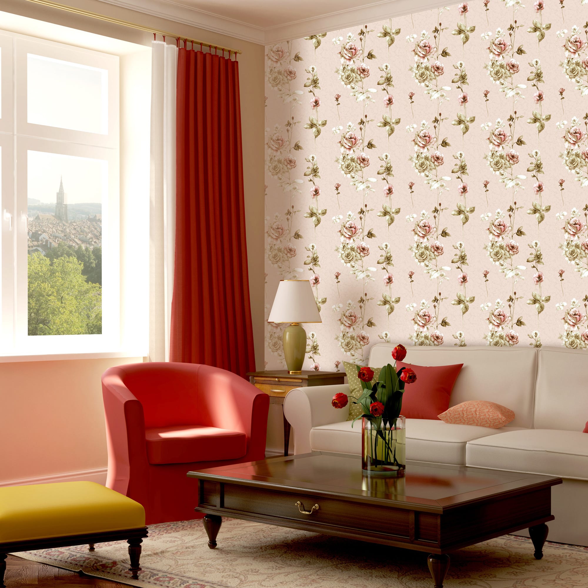 16613389 Обои бумажные бежевые 0.53 м 414-02 С6 Пленэр Santreyd  - Вид №3