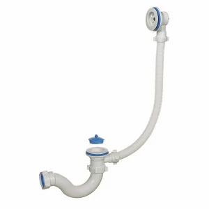 Сифон для ванны 1 1/2 40 (вып.пл.) перелив А-7008 (О)  А-7008