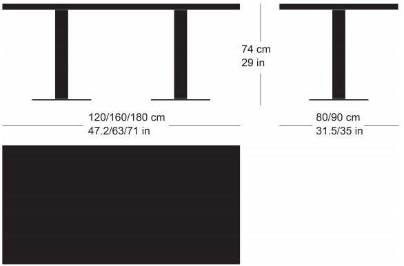 horgenglarus Прямоугольный деревянный обеденный стол  T-2002  - Вид №1