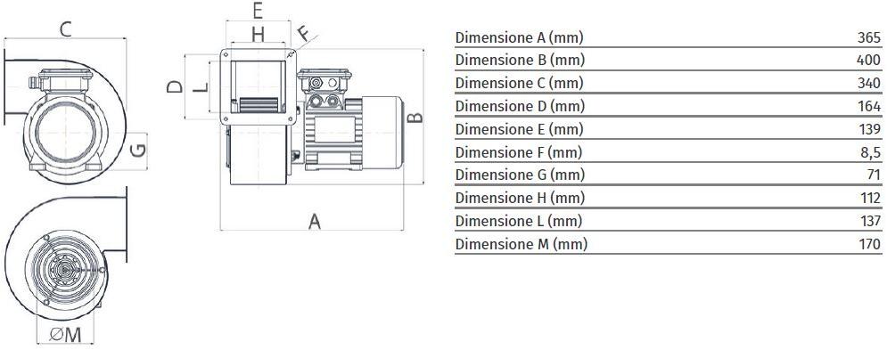 Vortice Центробежный аспиратор для потенциально взрывоопасных сред C-atex 30309 - Вид №4