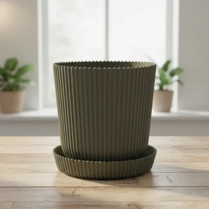 Горшок для цветов Тek.А.Тek 12x12x11.5 см v1 л пластик тайга