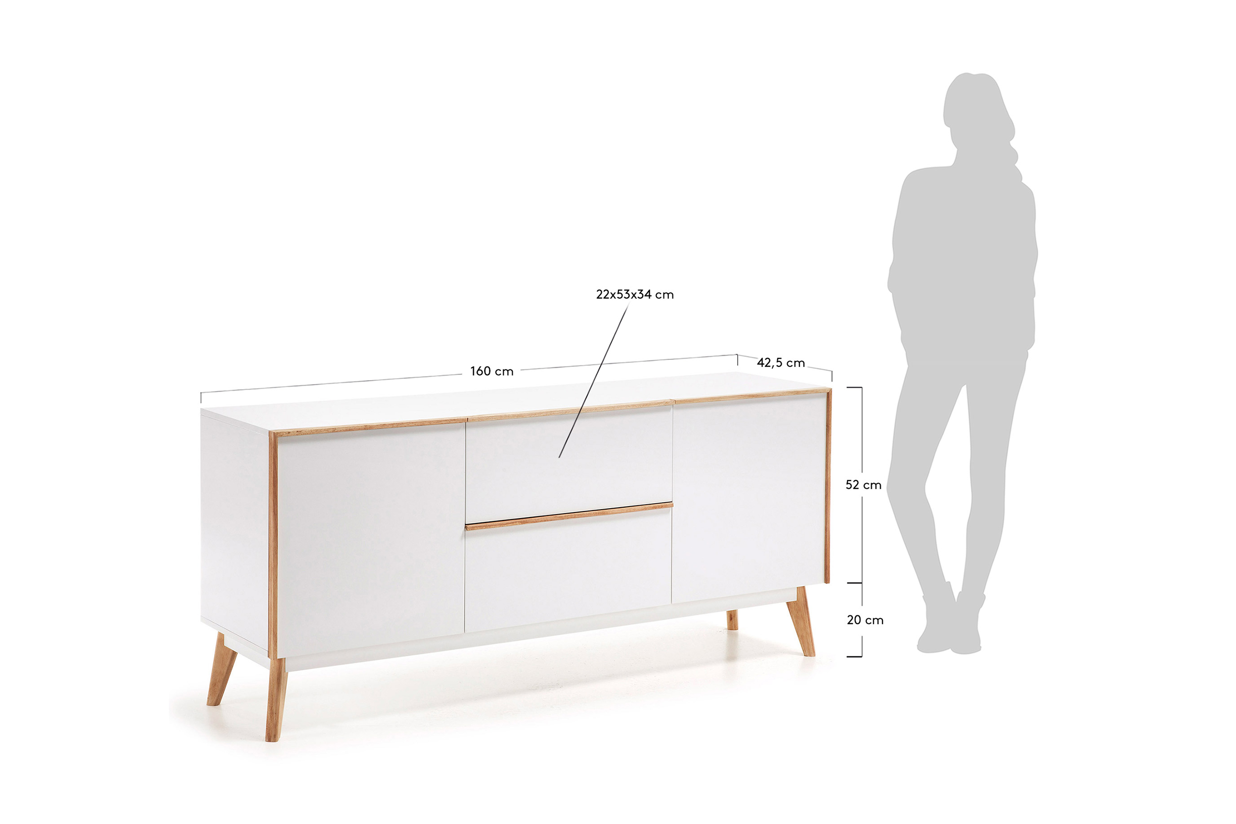 2000983226709 Тумба ширина 160 LA FORMA Meety - Вид №4