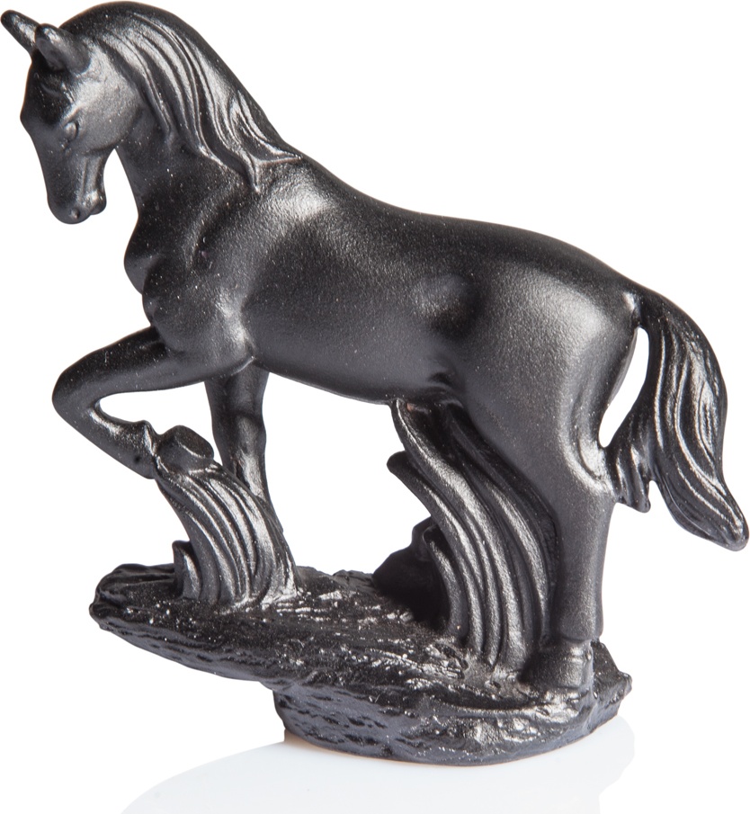 10557331 Cristal de Paris Фигурка Cristal de Paris "Лошадка" 5,5см (черная) Хрусталь 