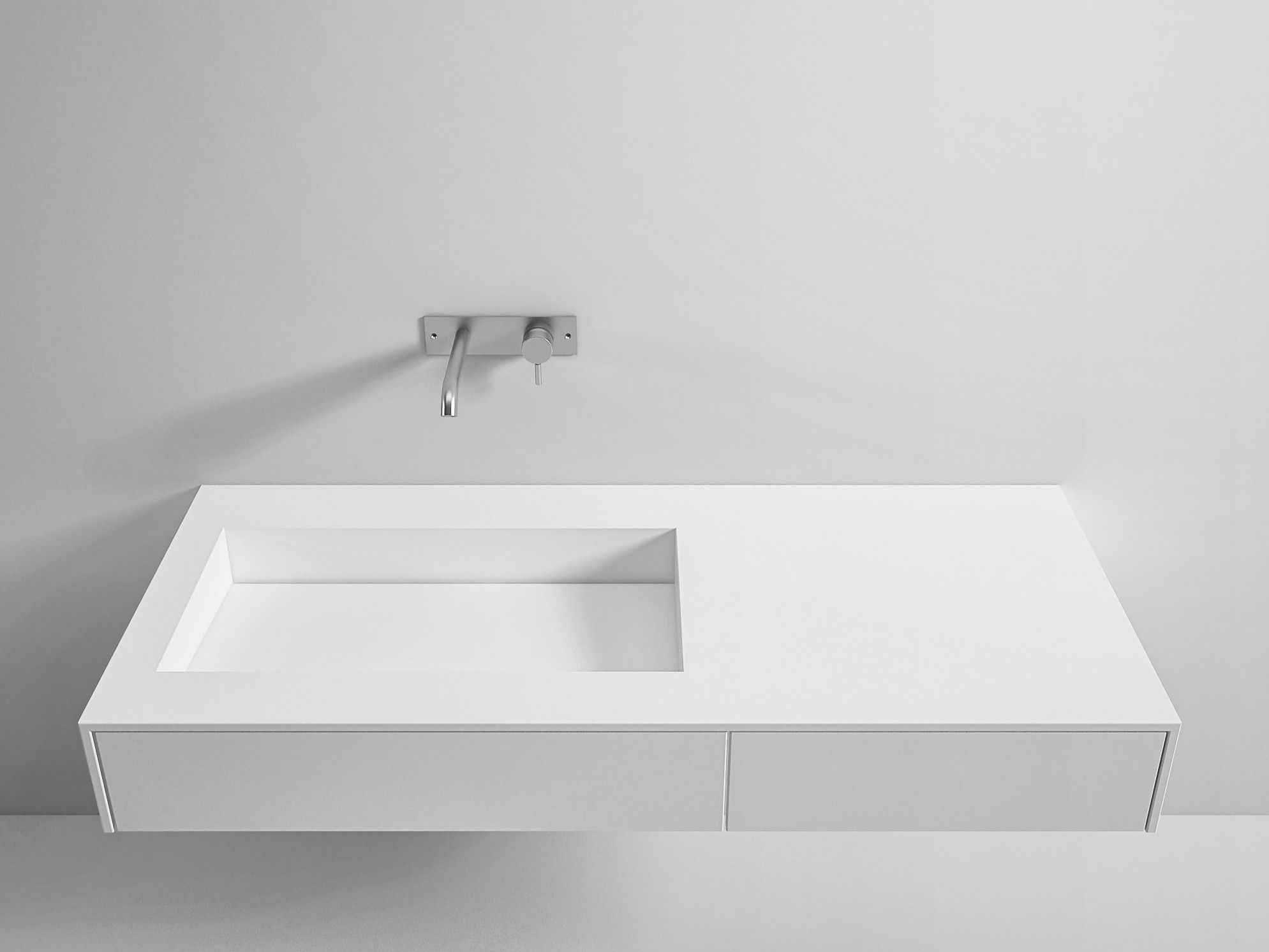 Подвесная раковина Corian® с ящиками Rexa уникальный ARCH-00091745 - Вид №1