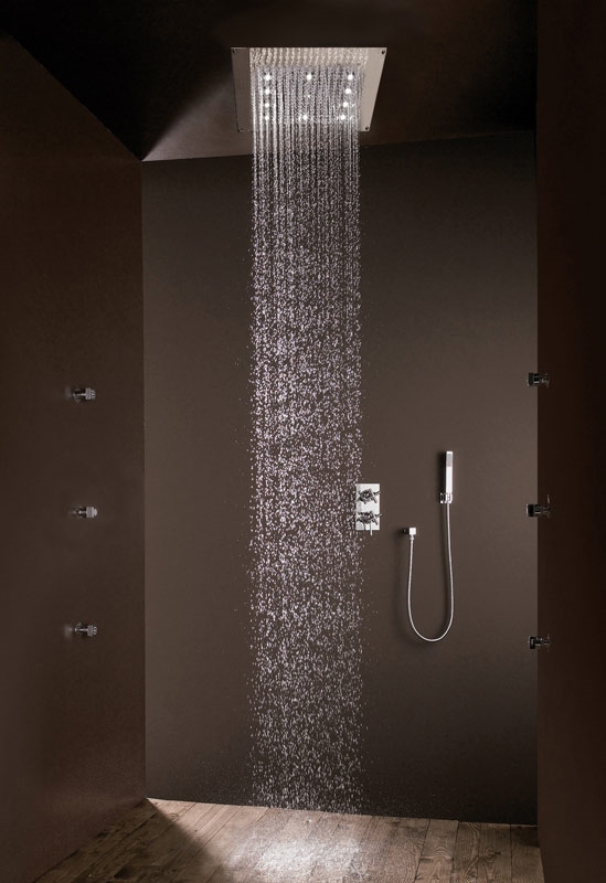 H37453 Потолочный & настенный душ DREAM - Cube - LED LIGHTS BOSSINI  - Вид №1