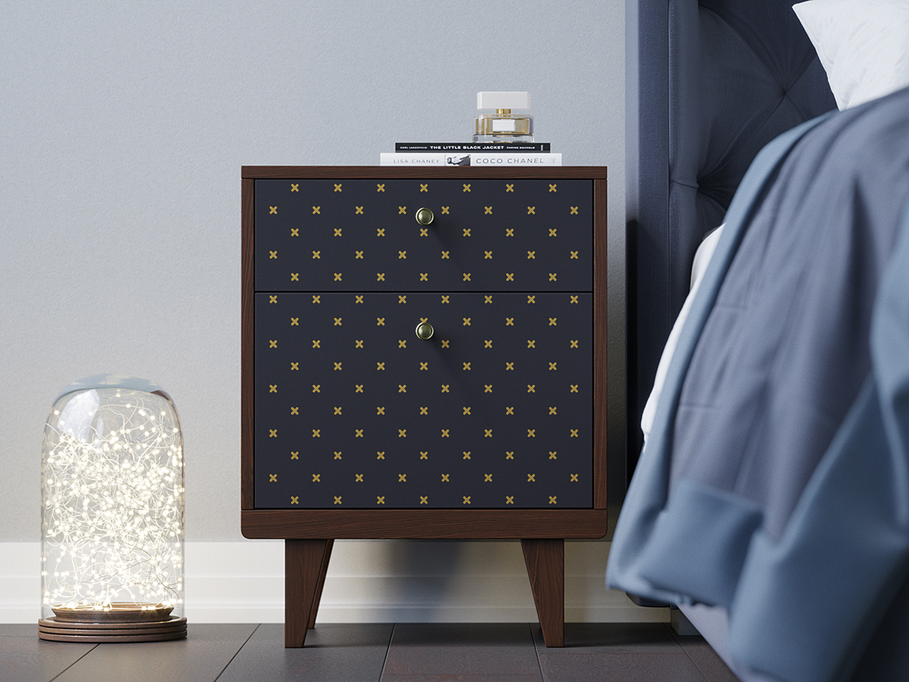 Тумба прикроватная черная Thimon THE IDEA  210296 Черный  - Вид №3