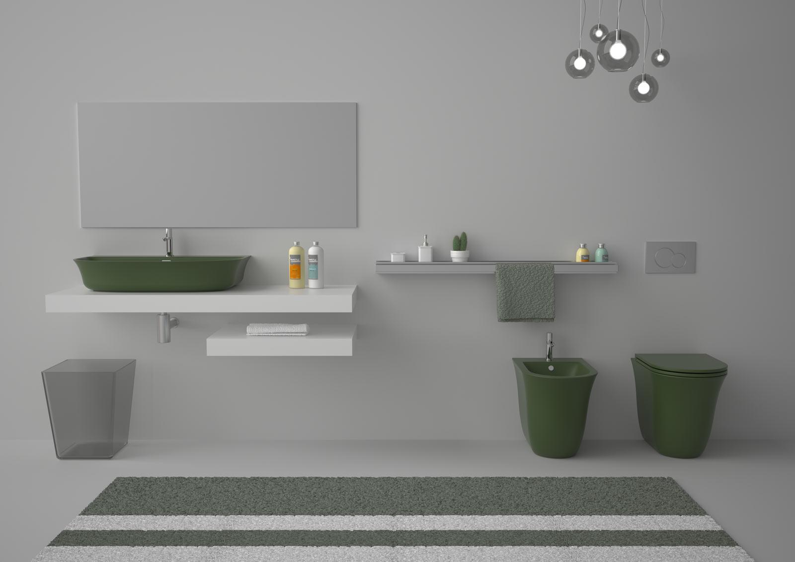 FLLAVBW8019 Подвесная раковина настенная GSG CERAMIC Flut - Вид №3