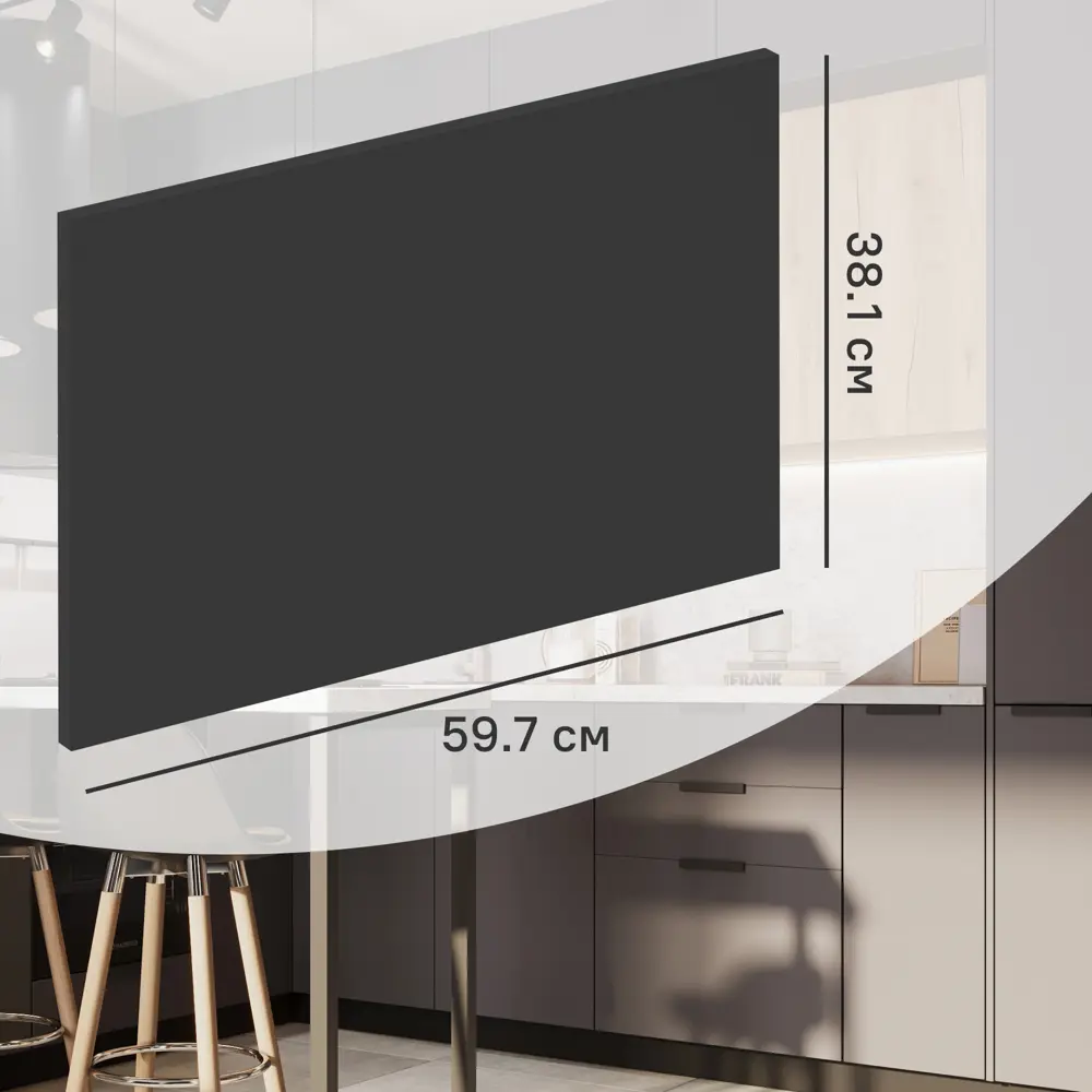 Фасад кухонного шкафа София 59.7x38.1 см KONSENSA ЛДСП цвет серый 89406501 STLM-2085498 София Грей