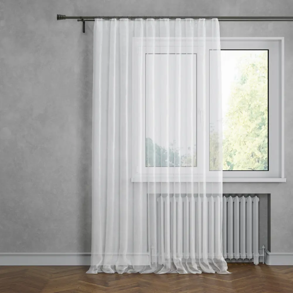 Тюль Inspire Polyone White — элегантное оформление окон с экологичным дизайном 17995649 STLM-1506357