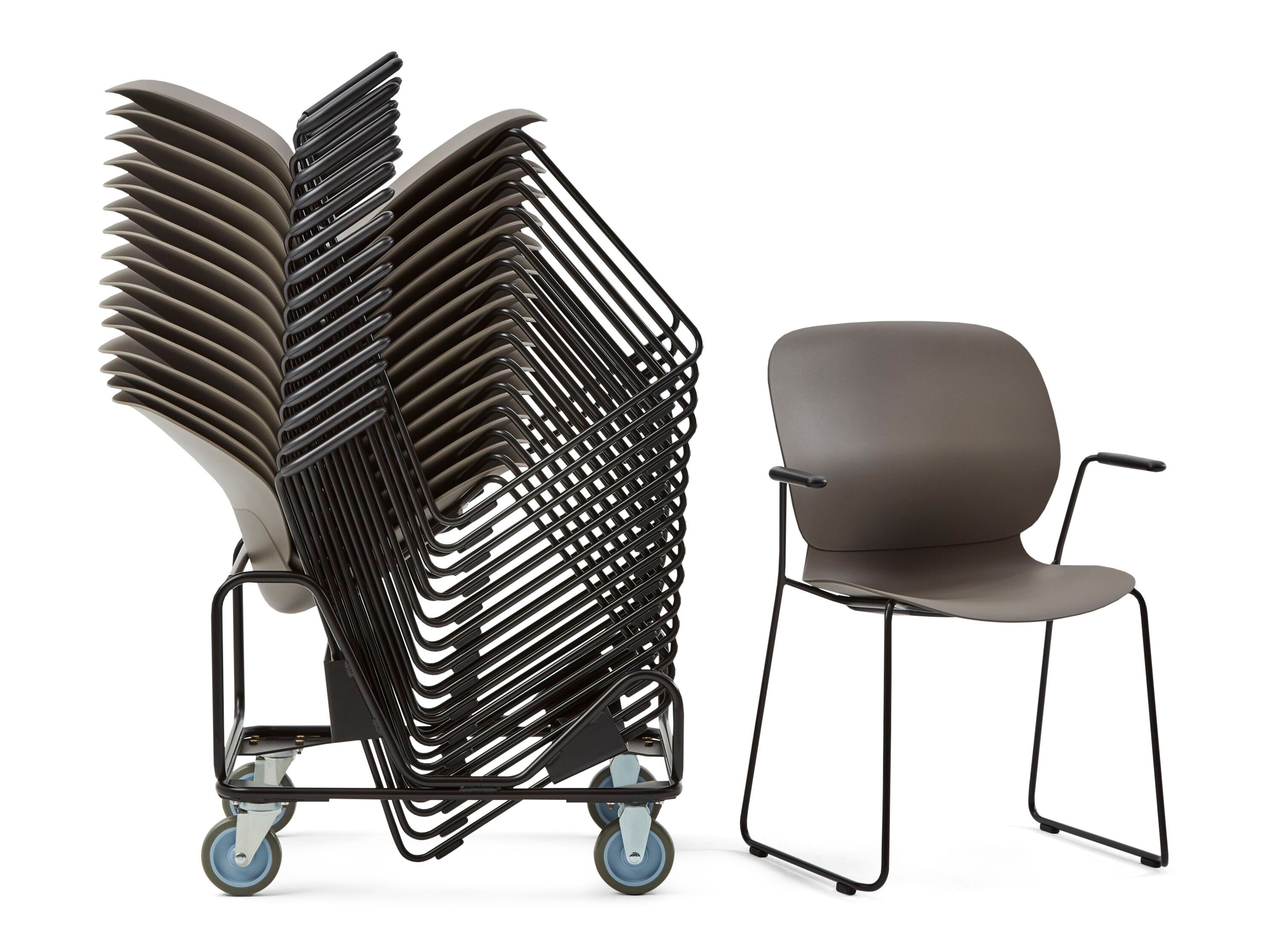 Штабелируемый рабочий стул из переработанного материала Haworth ARCH-00133081 - Вид №1