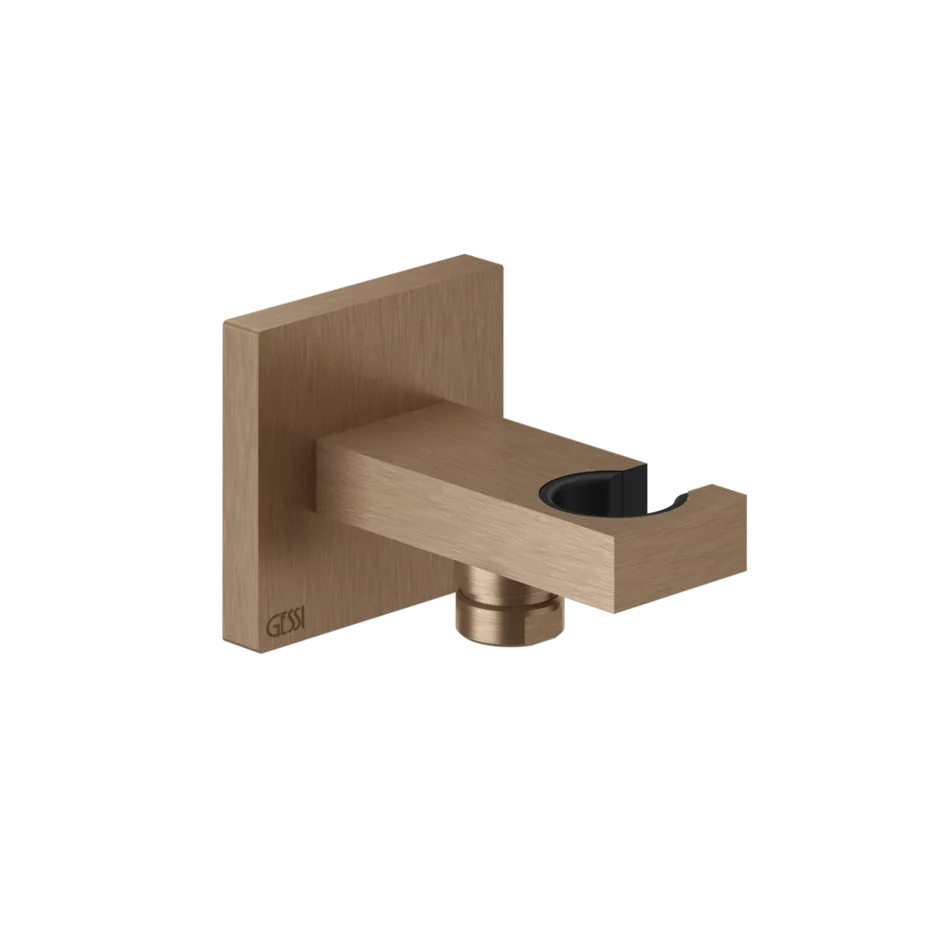 Крючок для ручного душа-выпуск воды 20161 708 Gessi Rettangolo k МЕДНЫЙ МАТОВЫЙ PVD 20161708