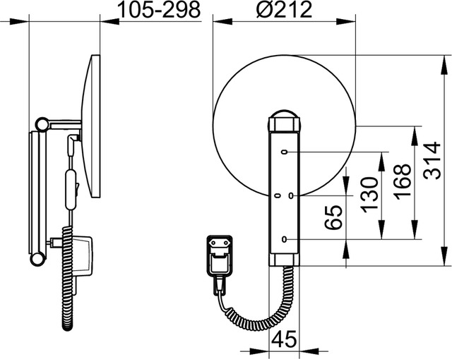 17612079001 Косметическое зеркало KEUCO Kosmetikspiegel - Вид №2