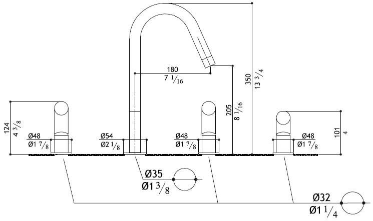 MGS Смеситель для кухни из нержавеющей стали с вытяжным душем T45 sun-id-1365488 - Вид №2