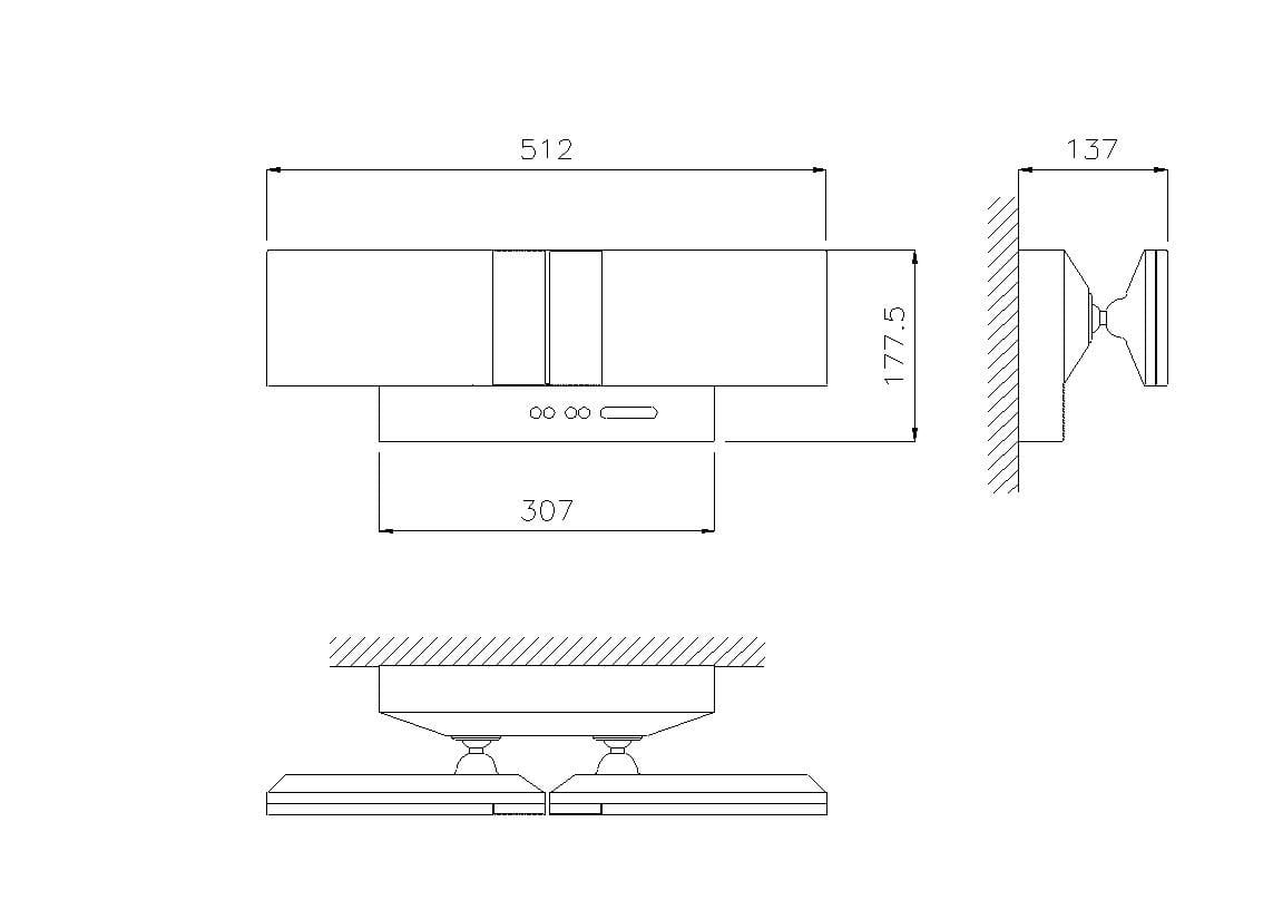 Регулируемый настенный светодиодный аварийный свет DAISALUX ARCH-00149566 - Вид №2