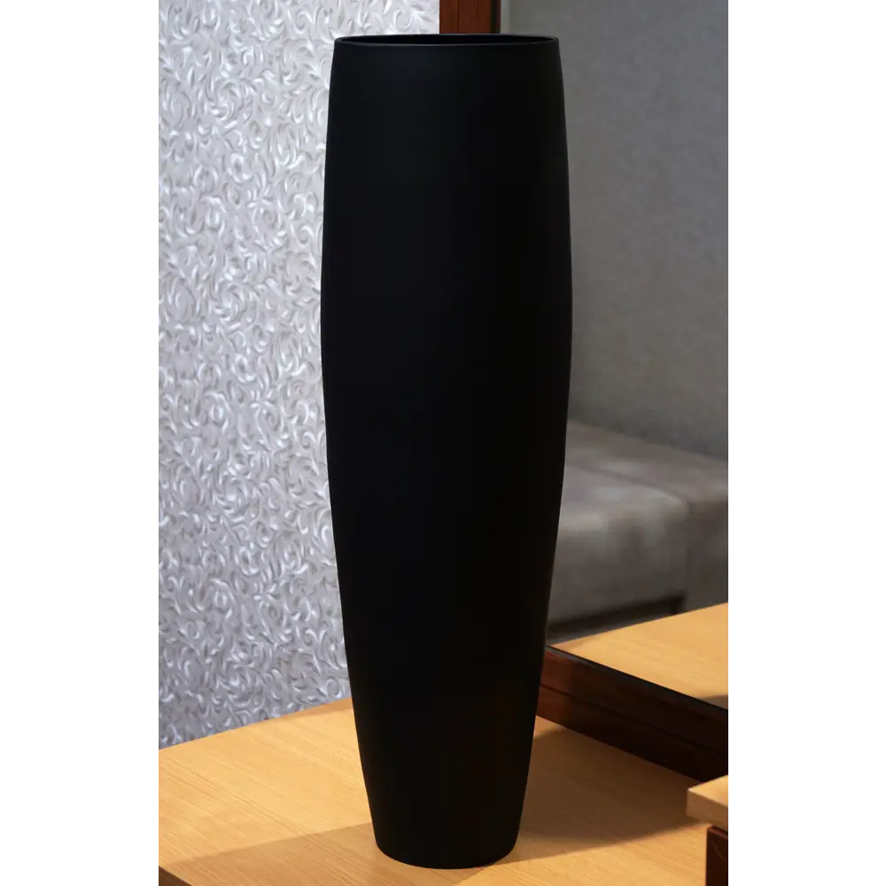 Ваза Пять вечеров стекло цвет черный матовый 50 см EVIS STLM-2142583 - Вид №1