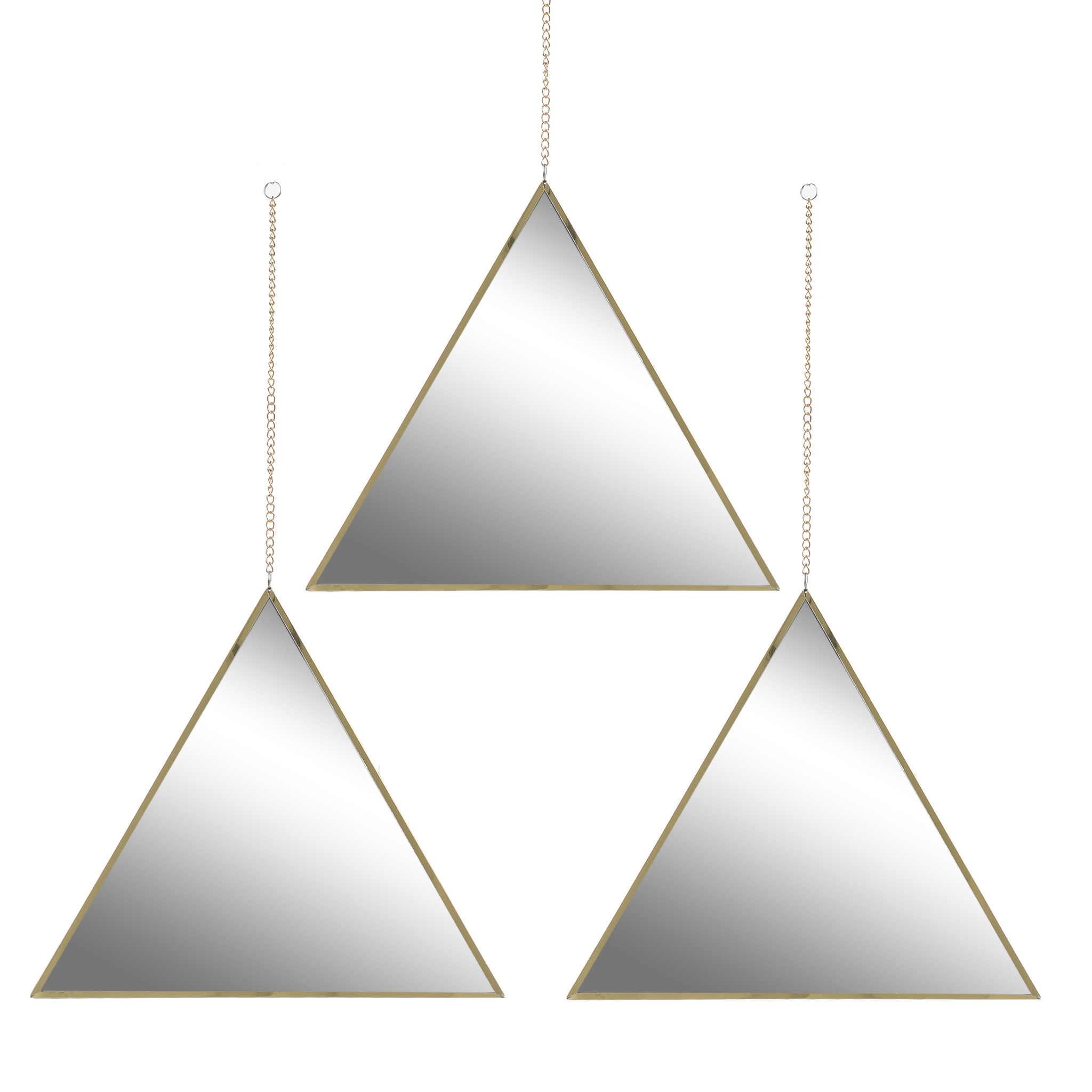 3895145.0010 Зеркало настенное, набор 3 шт TO4ROOMS  - Вид №1