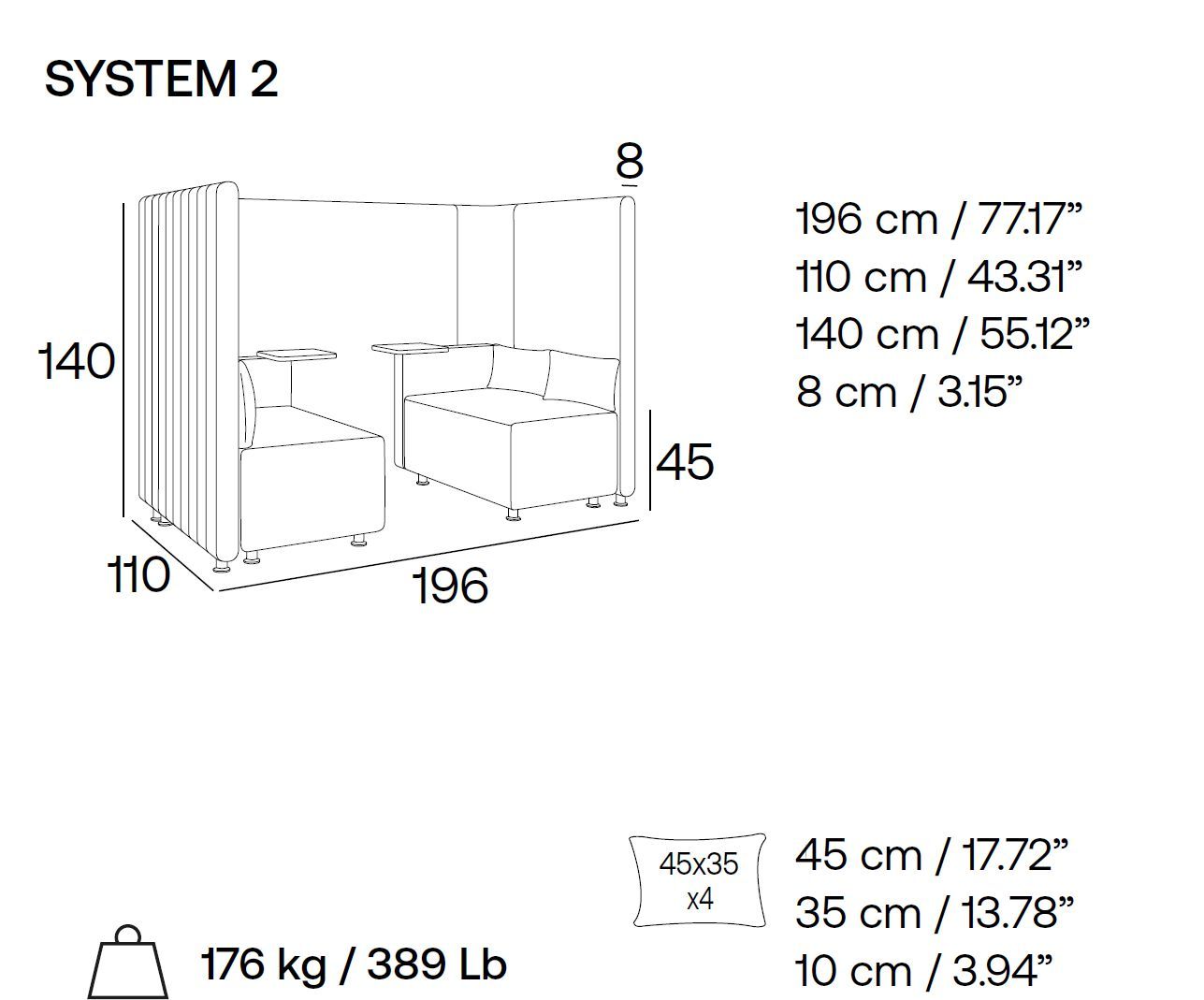 Ткань акустический офис остров Adrenalina Maji Systems ARCH-00035749 - Вид №4