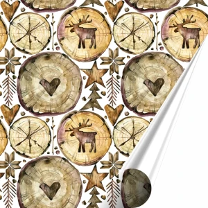 Бумага упаковочная «Надпись» белая 50х70/2 листа