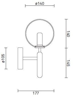 Nuura Бра с прямым светом из дутого стекла Miira 03480224 - Вид №8