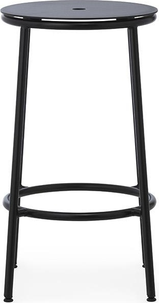 506083 Барный стул 65 см, черный алюминий Normann Copenhagen Circa  - Вид №1