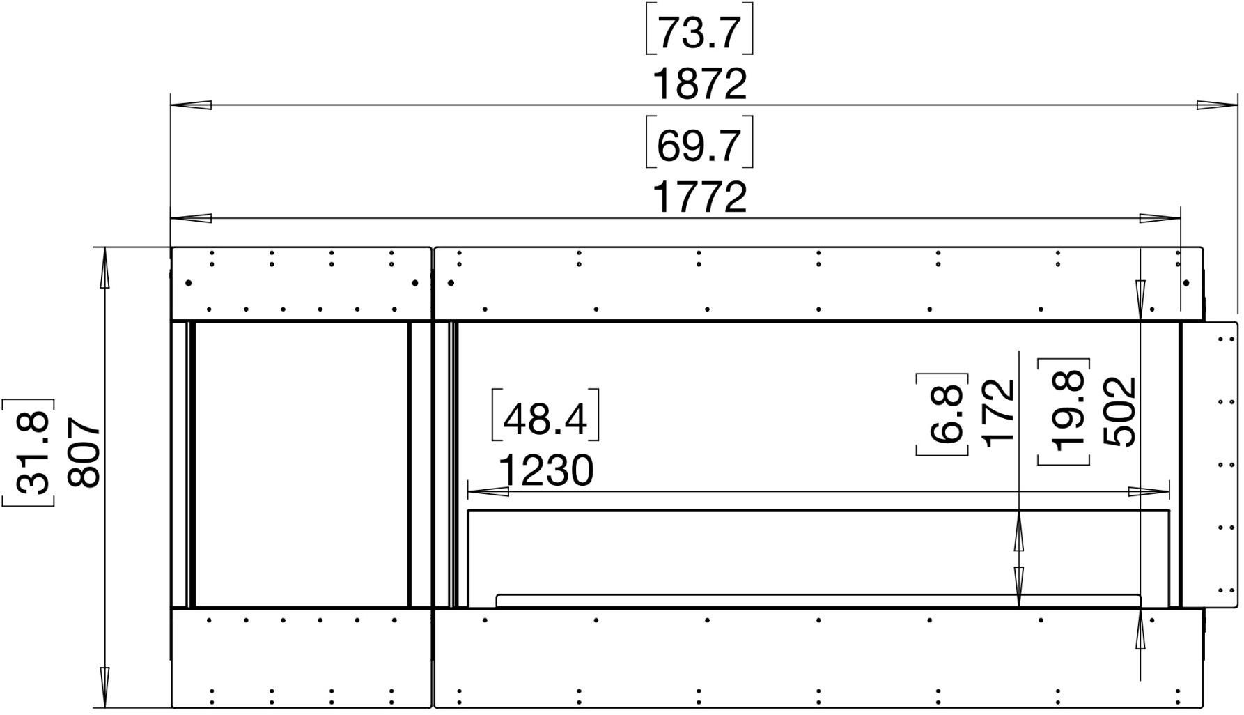 EcoSmart Fire Стальная каминная топка на биоэтаноле с панорамным остеклением Flex left corner fireplaces sun-id-1356884 - Вид №5