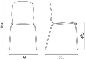 PF Stile Стул из стали и дерева sun-id-1414568 - Вид №1