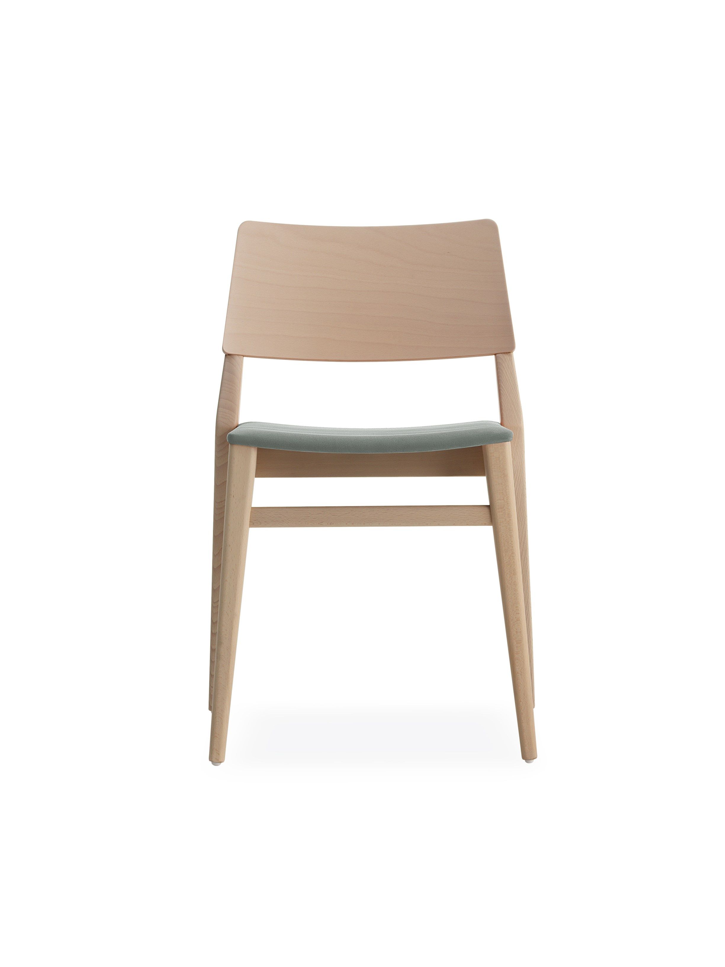 Штабелируемый стул из бука с мягким сиденьем Billiani Take ARCH-00133004 - Вид №1