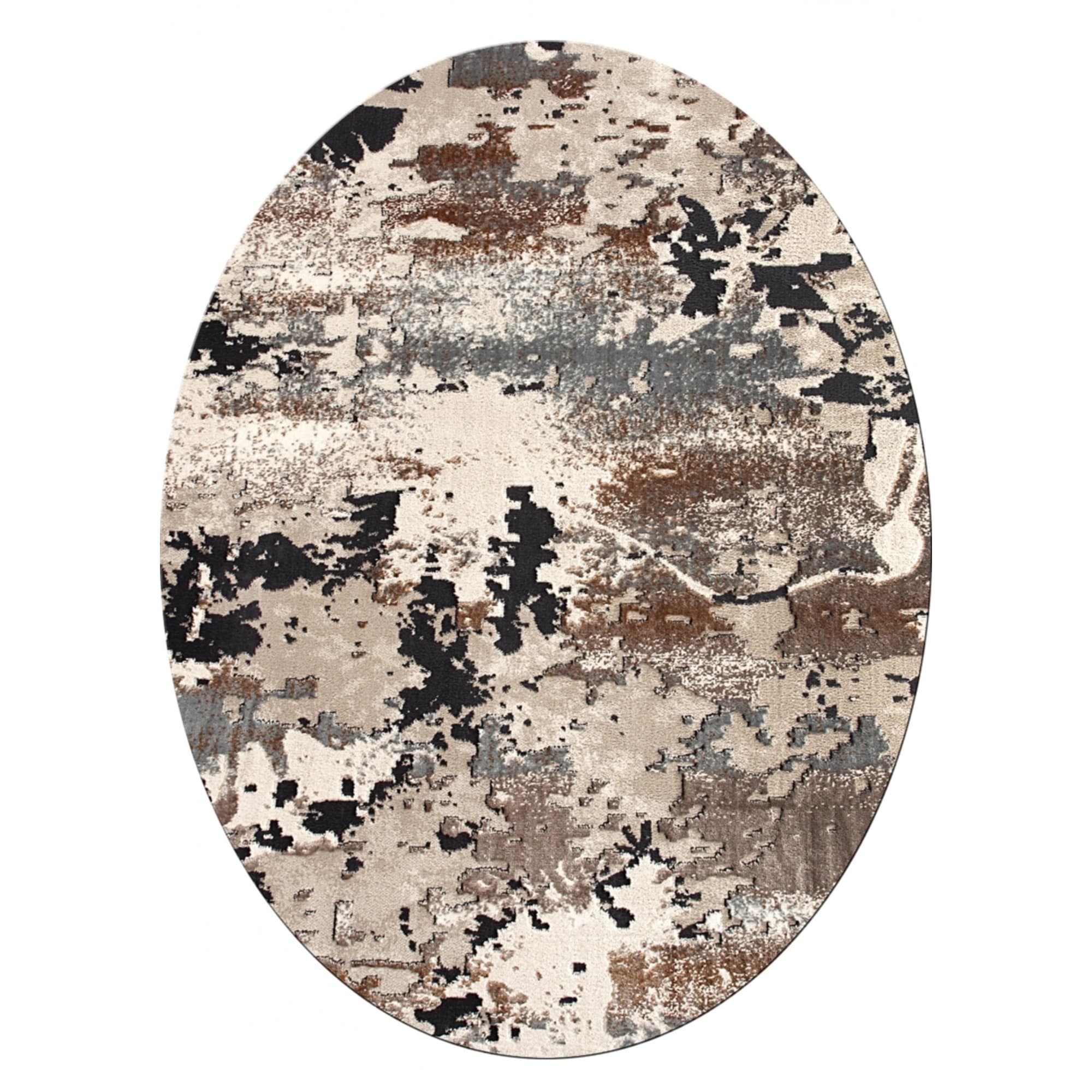 83864572 Ковёр полиэстер Rodos 7431A овальный 200x400 см Santreyd 