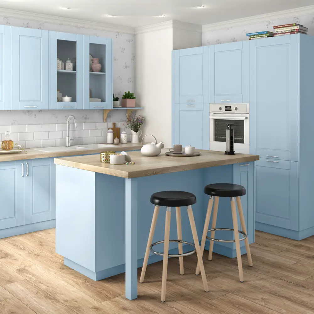 Основание барного стула DELINIA Руан с хромированной сталью и деревянными элементами 89132402 STLM-0078843 - Вид №6