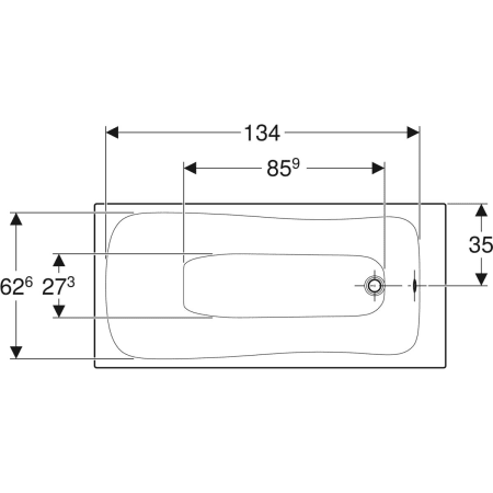 554.201.01.1 Ванна прямоугольная Geberit Renova Geberit  - Вид №7