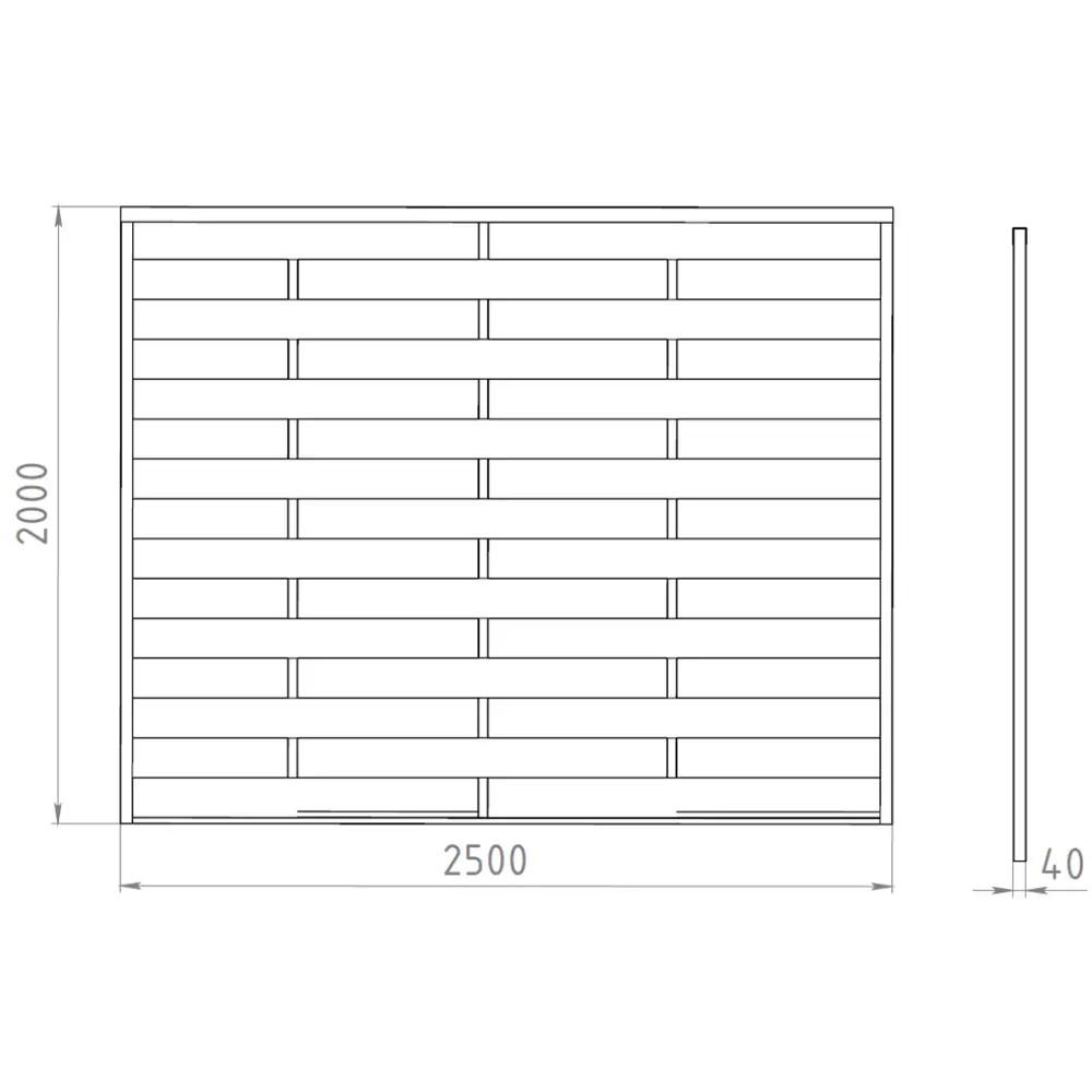 Забор-жалюзи Утес 2x2.5 м цвет коричневый 88698252 STLM-2109024 Santreyd  - Вид №2