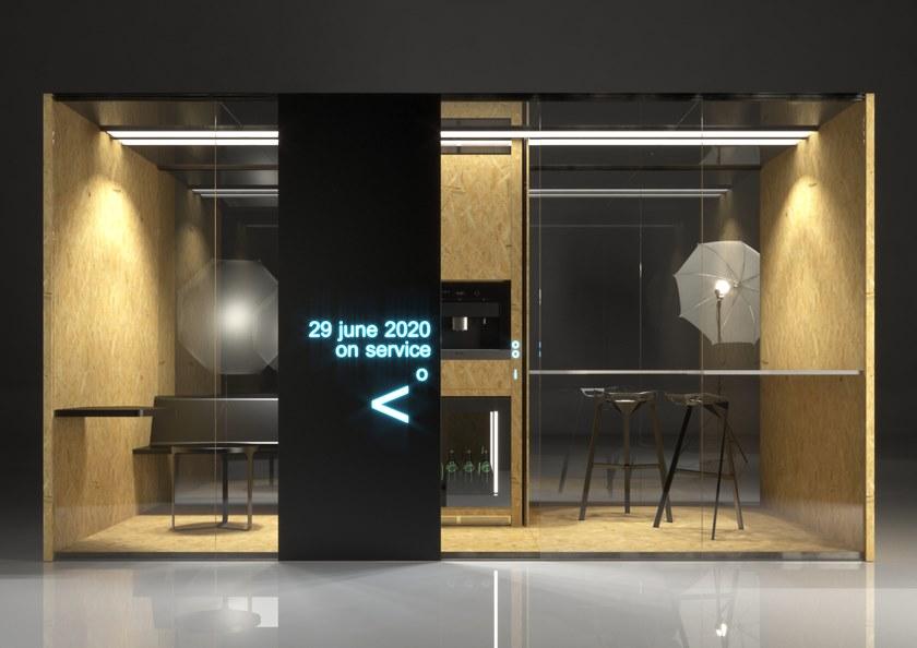 Elitable Мультимедийная офисная будка из стекла со встроенным освещением Azure sun-id-1439272 - Вид №2