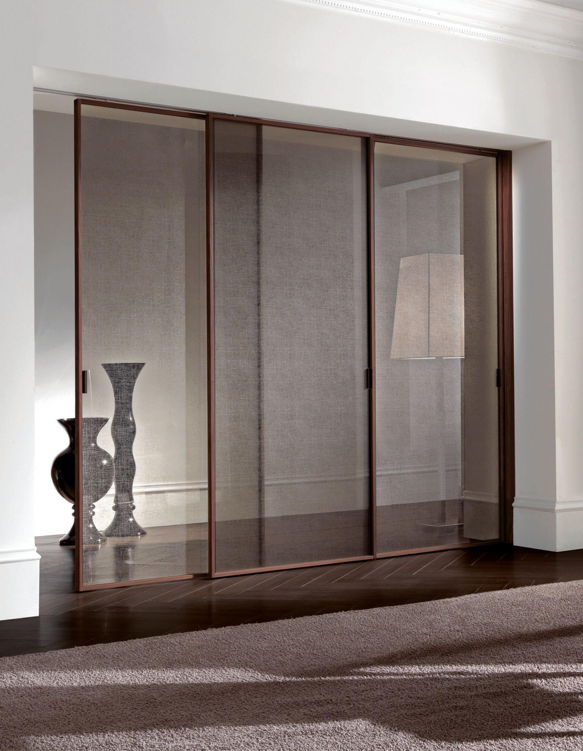 Тканые стеклянные раздвижные двери Longhi Aluminiun Chic-Doors ARCH-00122604 - Вид №6